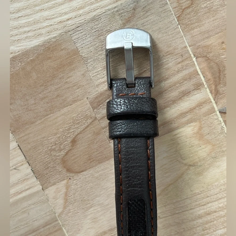 Timex Expedition Ladies Watch Indiglo Light-Up Dial Stainless Case Leather Strap